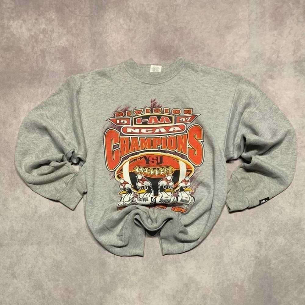 Vintage 90s Starter YSU Penguins NCAA Football Crewneck Sweater